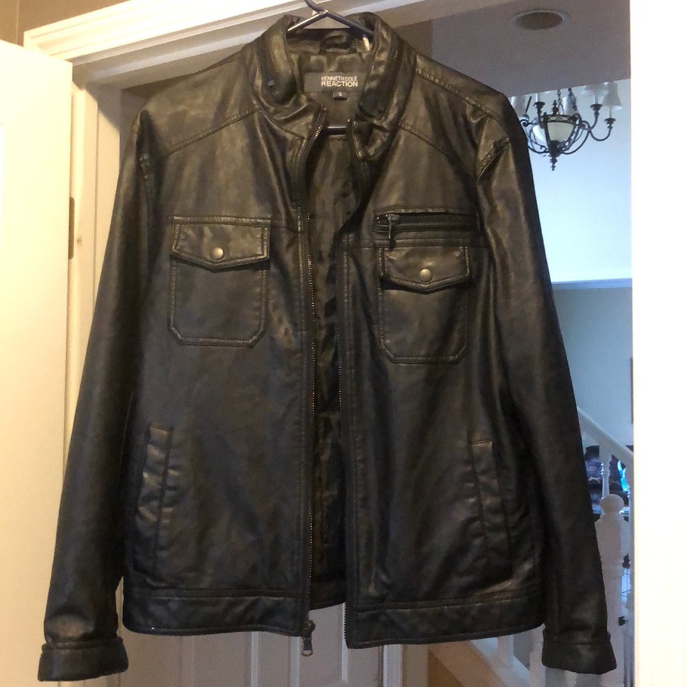 Men’s faux leather jacket